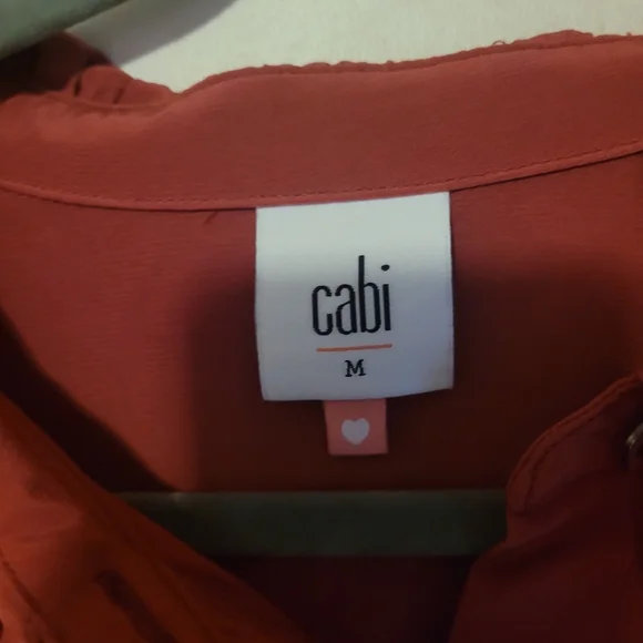 Cabi Red Scorch Top Women's Sleeveless Blouse 4733 Size Medium - Picture 3 of 4